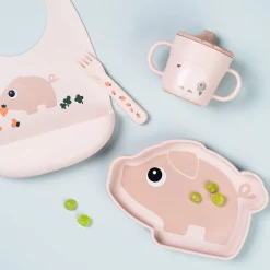 Silicone Stick&Stay tallerken - Pigee - Pudder