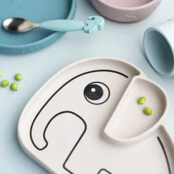 Silicone Stick&Stay tallerken - Elphee - Sand