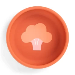 Silikone første spisesæt - Papaya