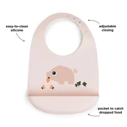 Silikone hagesmæk - Pigee - Pudder