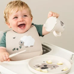 Silikone hagesmæk - Sheepy - Sand