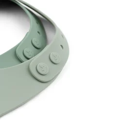 Silikone hagesmæk 2-pak - Croco - Grøn