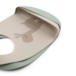 Silikone hagesmæk 2-pak - Lalee - Sand/Grøn