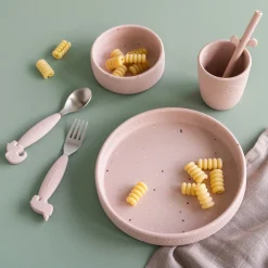 Silikone spisesæt - Confetti - Pudder