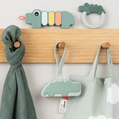 Silikone sutteholder - Croco - Grøn