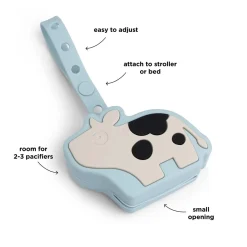 Silikone sutteholder - Dotti - Blå