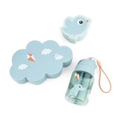 Snack & madkasse m/drikkedunk - Playground - Blå