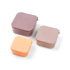 Snack boks sæt 3 stk. - Deer friends - Pudder