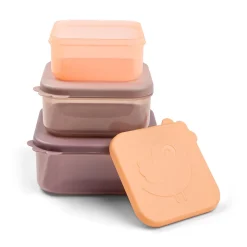 Snack boks sæt 3 stk. - Deer friends - Pudder