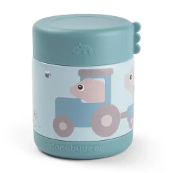 Termo madbeholder Tiny farm Blå 300 ml