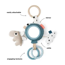 To go aktivitetsspejl - Happy clouds - Blå