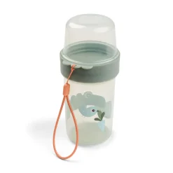 To go 2-way snackbøtte L - Croco - Grøn