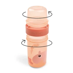 To go 2-way snackbøtte L - Ozzo - Papaya