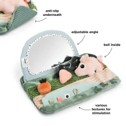 Tummy time sensorisk spejl - Tiny farm - Farvemix